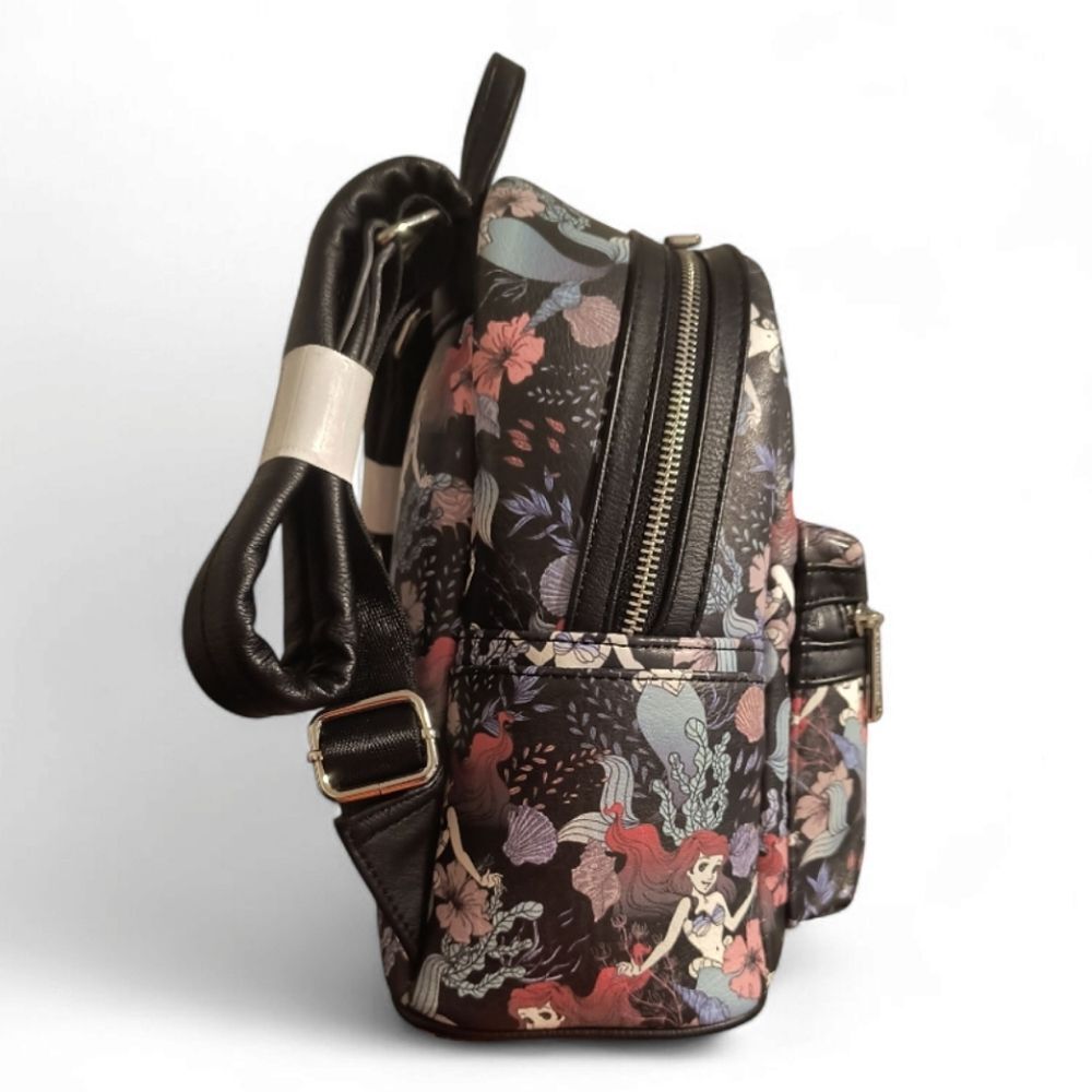 Loungefly Disney The Little Mermaid Ariel Allover Print Mini Backpack - Picture 3 of 8